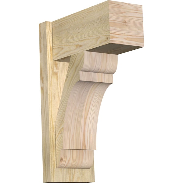 Ekena Millwork Olympic Block Rough Sawn Outlooker, Douglas Fir, 8"W x 16"D x 24"H OUT08X16X24OLY05RDF - main